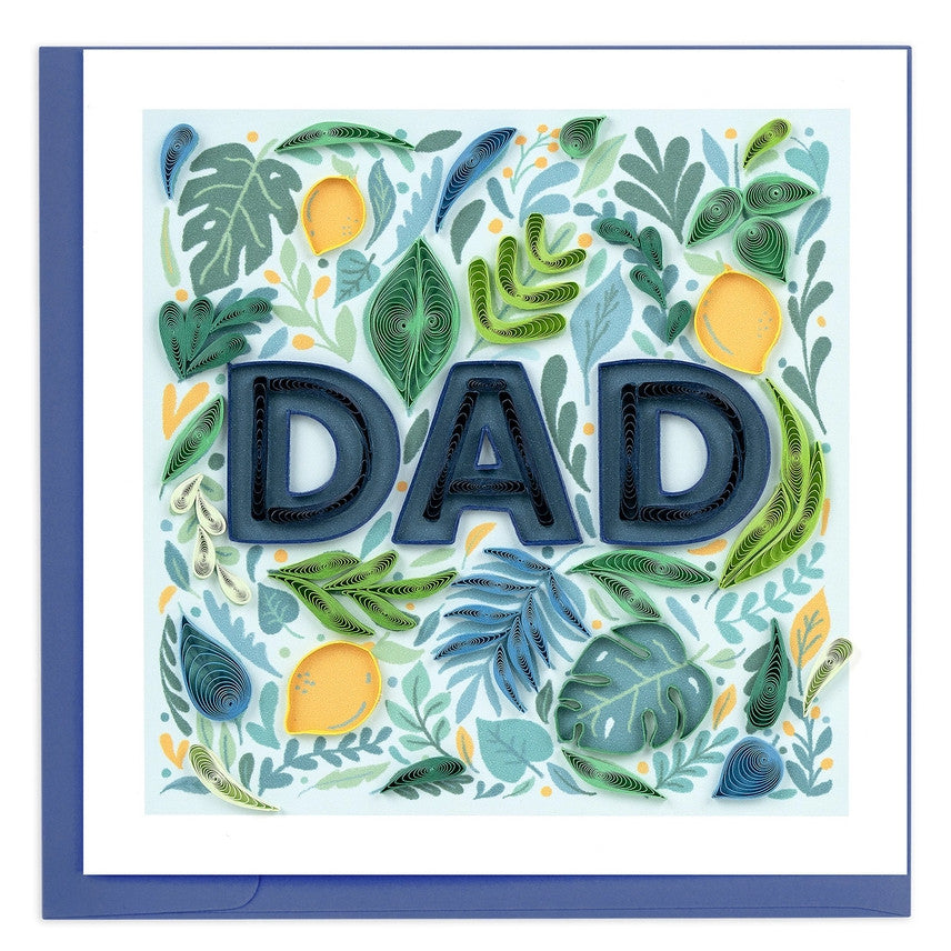 Botanical Father's Day Quilling Card