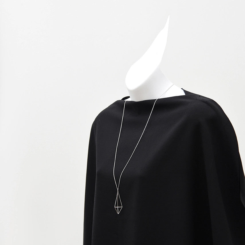 Elongated Diamond Necklace