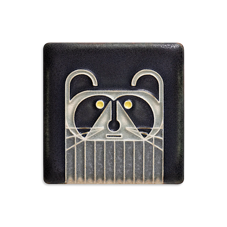 Charley Harper 'Raccoon' Mini Motawi Tile