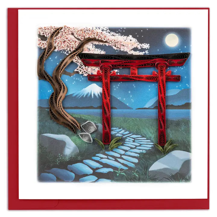 Torii Gate Quilling Card