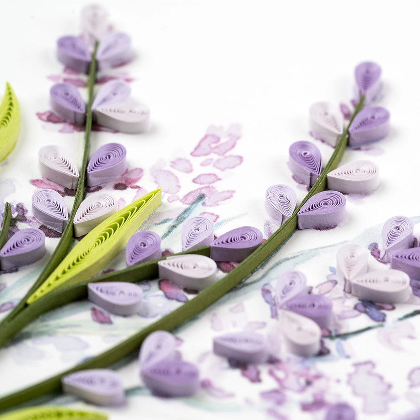 Lavender Quilling Card