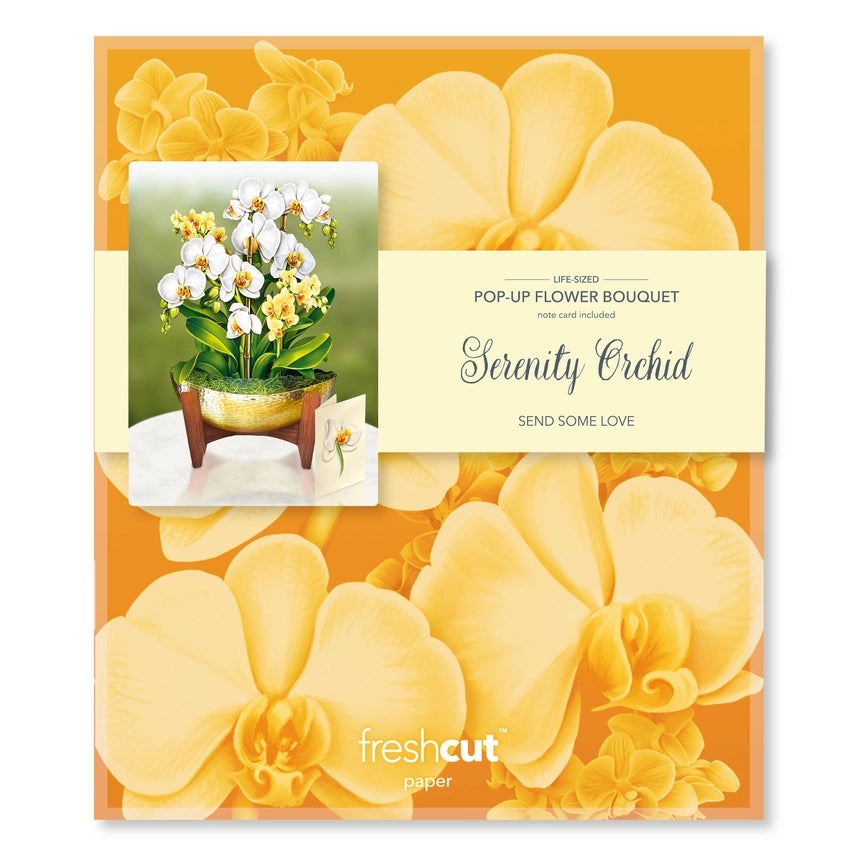 Serenity Orchid Large Pop-Up Greeting Card