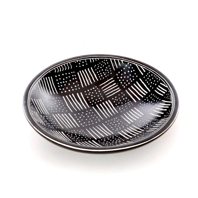 Spindle Mudcloth Soapstone Bowl