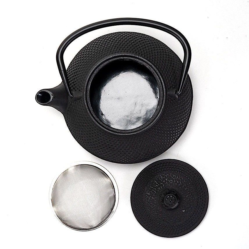 Black Hobnail Teapot