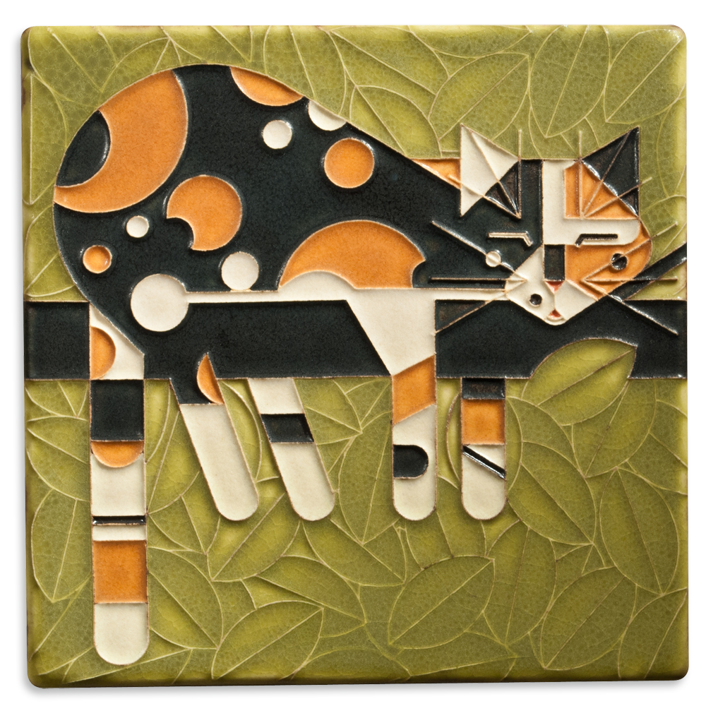 Charley Harper 'Limp on a Limb' Motawi Tile