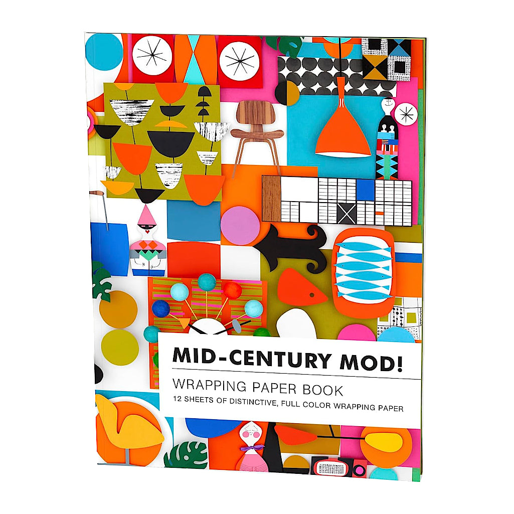 Mid-Century Mod Wrapping Paper Book