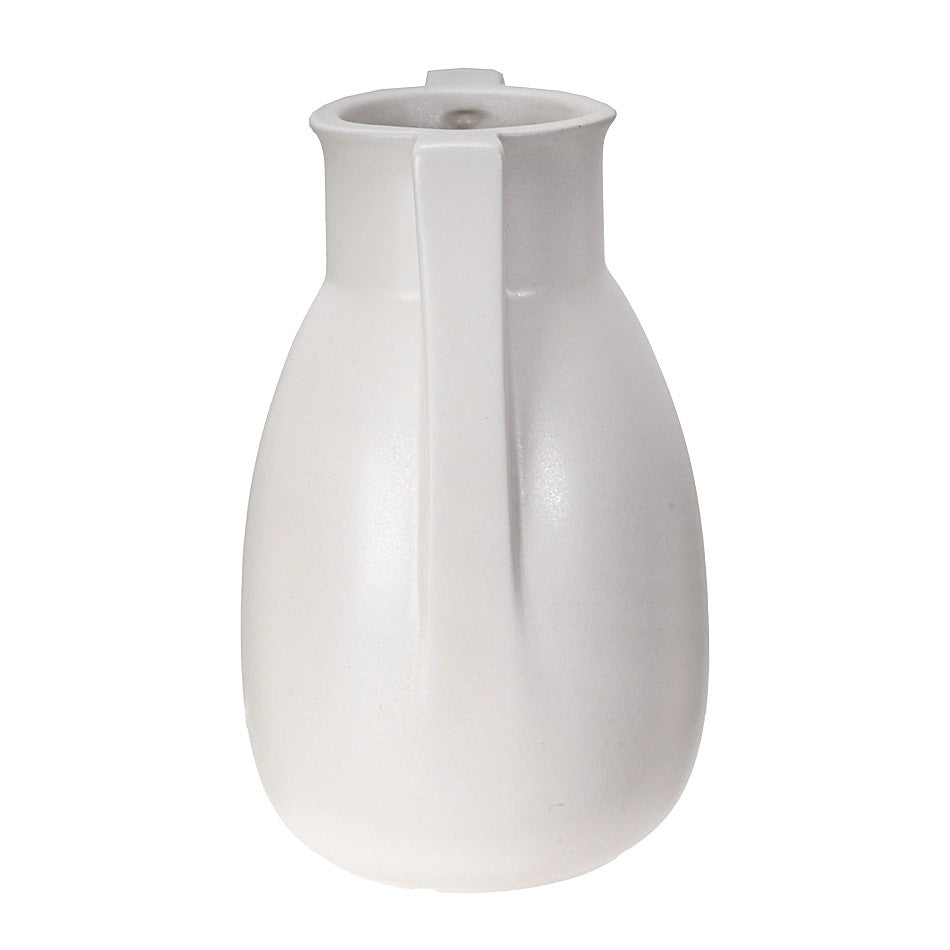Teco White 2-Buttress Vase