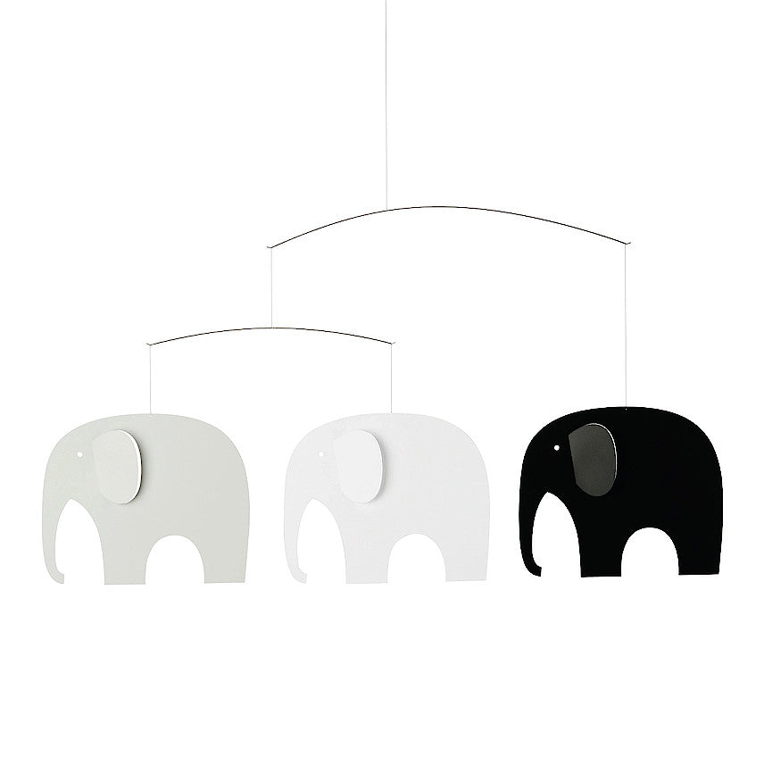 Elephant Party | Grayscale Mobile