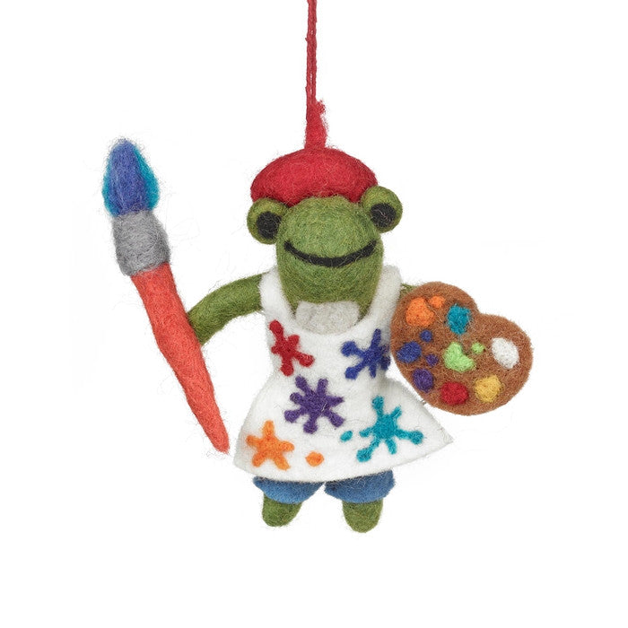 Andre Artist Frog Ornament