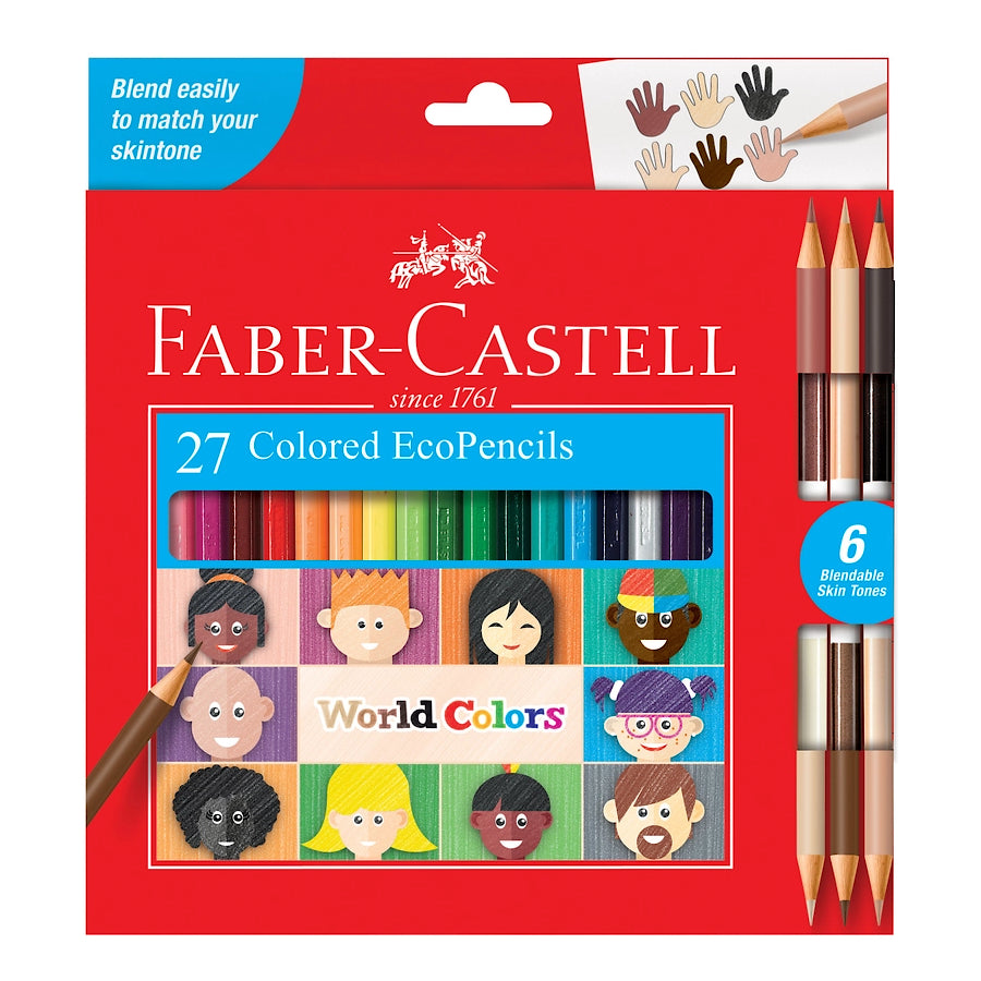 World Colors Pencil Set with Skin Tones