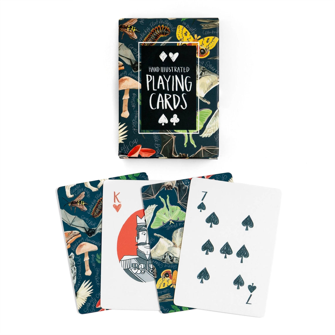 Midnight Flora & Fauna Playing Cards