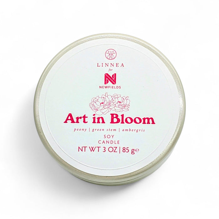 LINNEA Art In Bloom Travel Candle