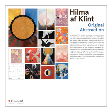 2026 Hilma af Klint Wall Calendar
