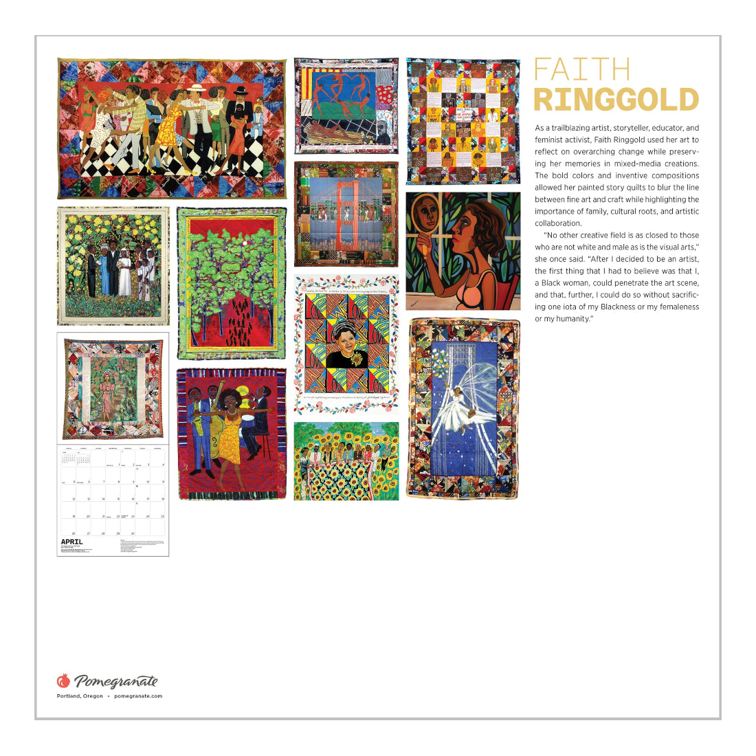 2026 Faith Ringgold Wall Calendar