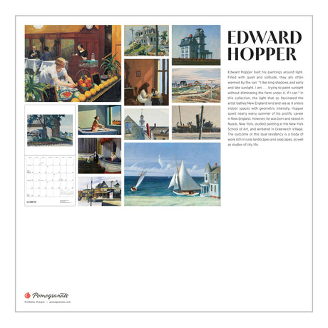 2026 Edward Hopper Wall Calendar
