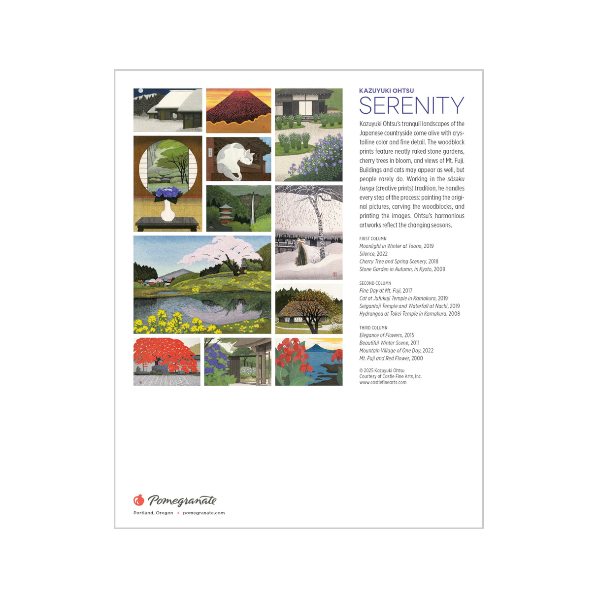 2026 Serenity: Kazuyuki Ohtsu Mini Wall Calendar