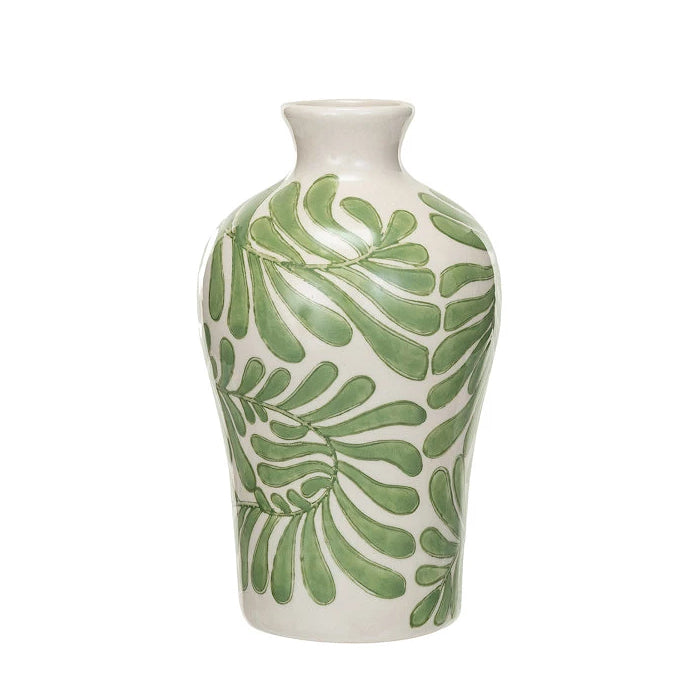 6" Abstract Botanical Vase