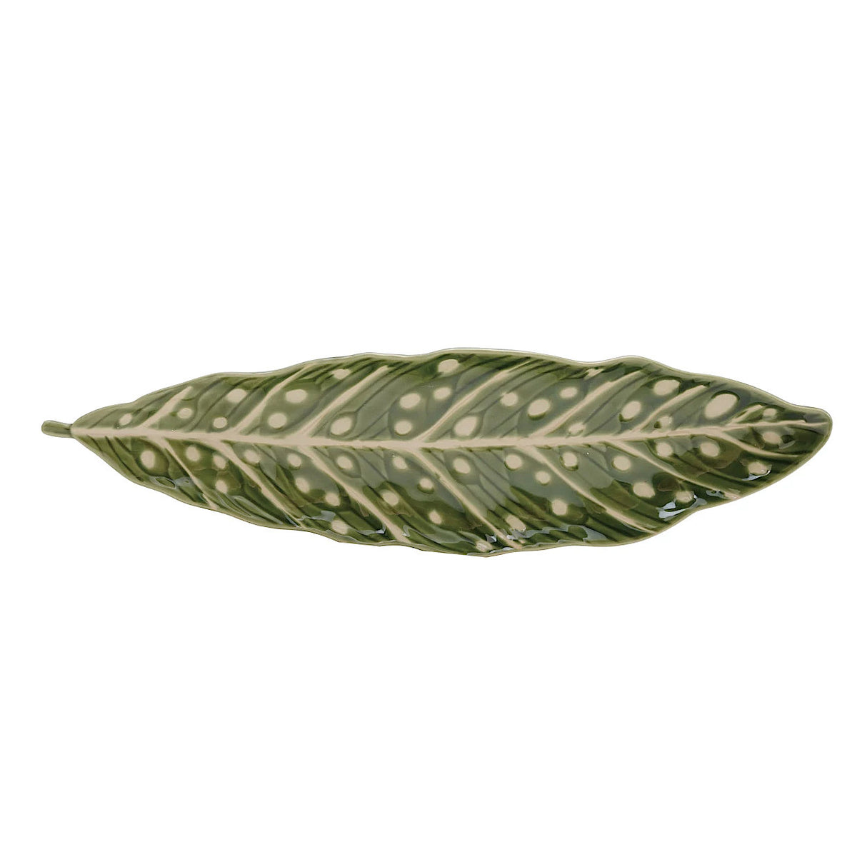 16" Spotted Leaf Plate
