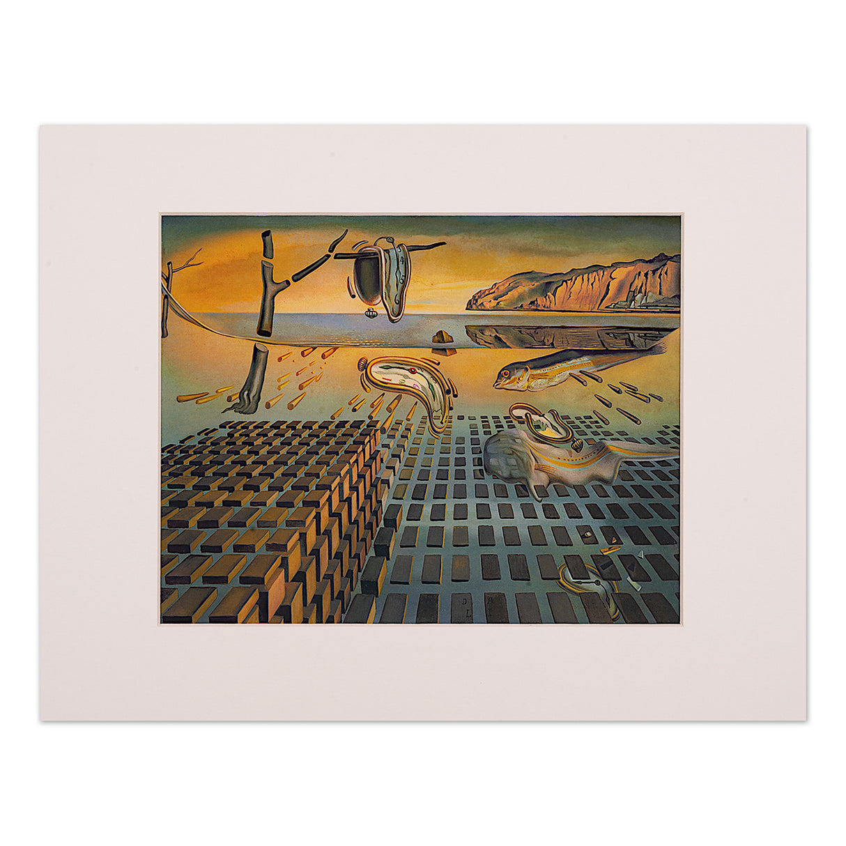 Dalí 'Disintegration' Matted Print
