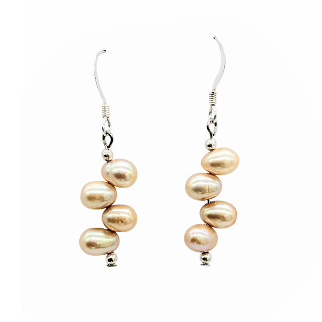 Champagne Firecracker Pearl Earring