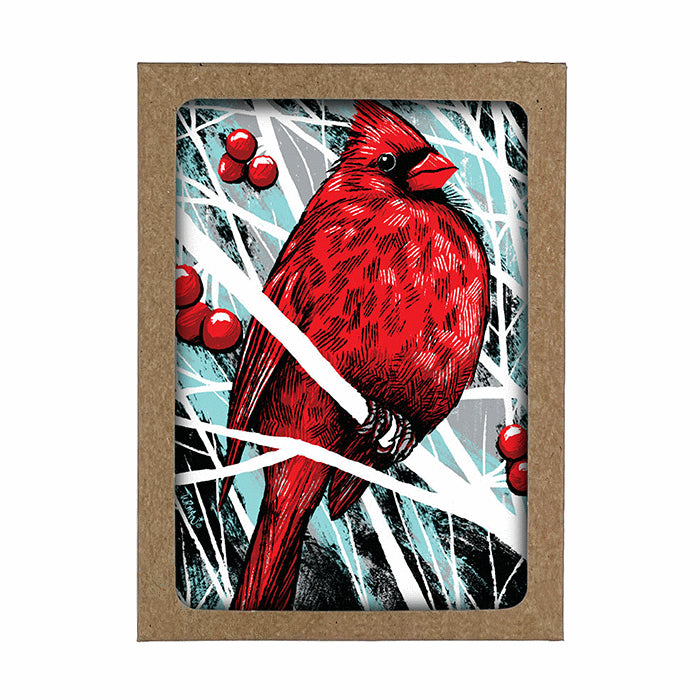 Cardinal & Holly Boxed Holiday Cards