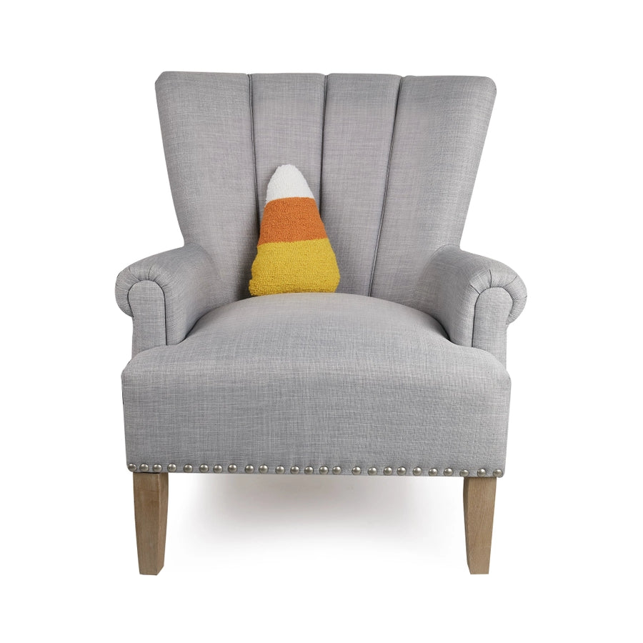 Candy Corn Hooked Pillow