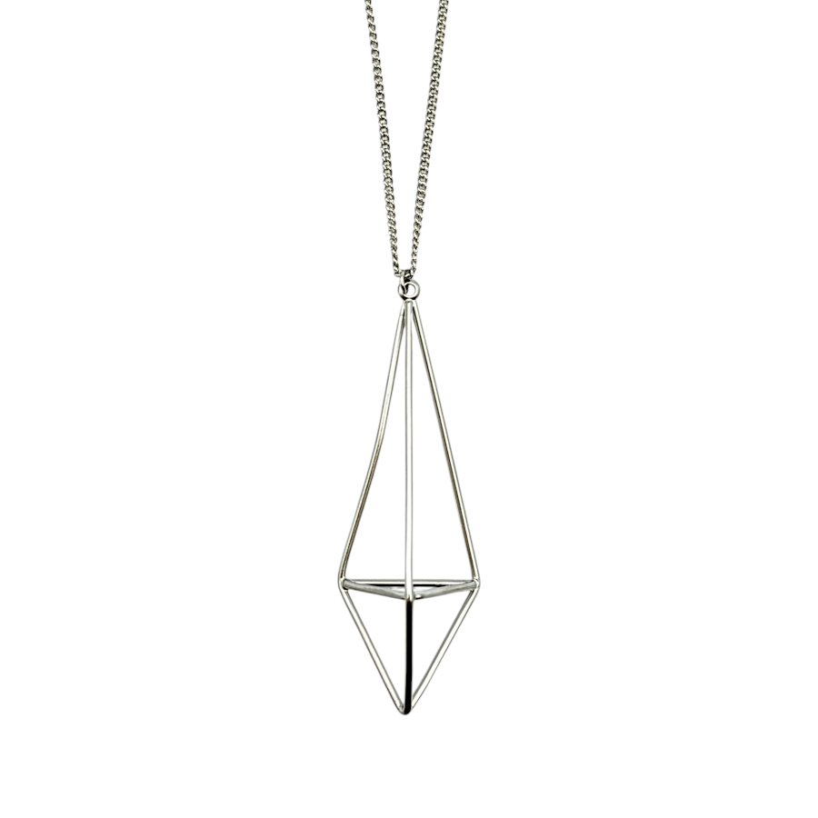 Elongated Diamond Necklace