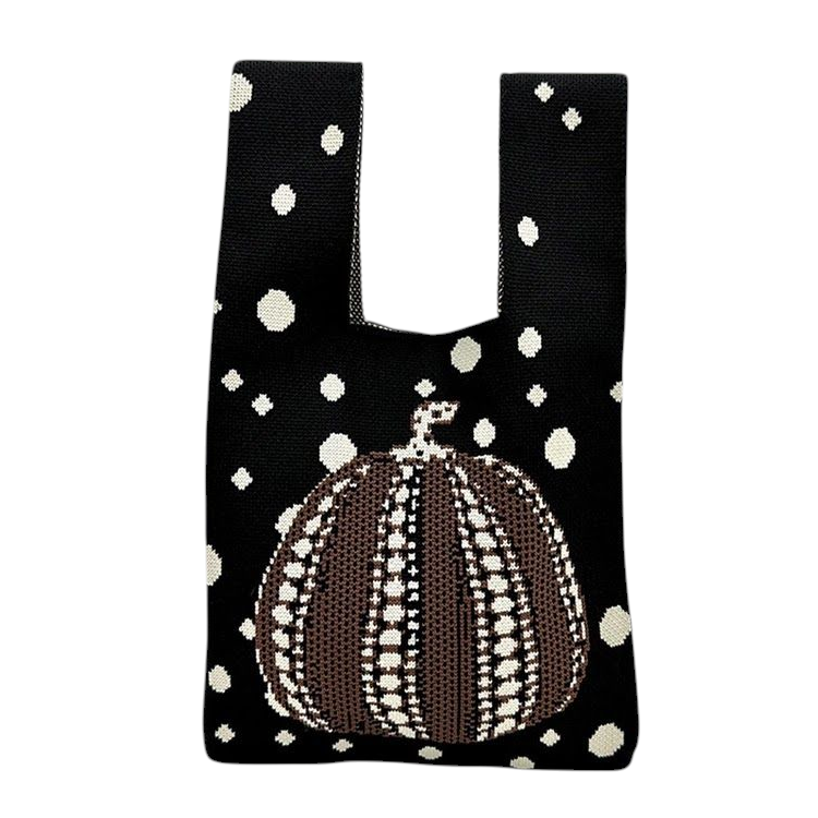 Knit Pumpkin Bag