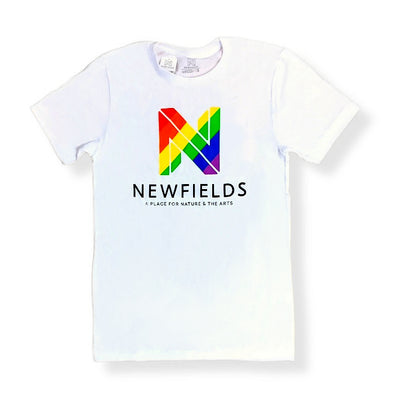 White Newfields LGBTQ Pride Shirt (Unisex)