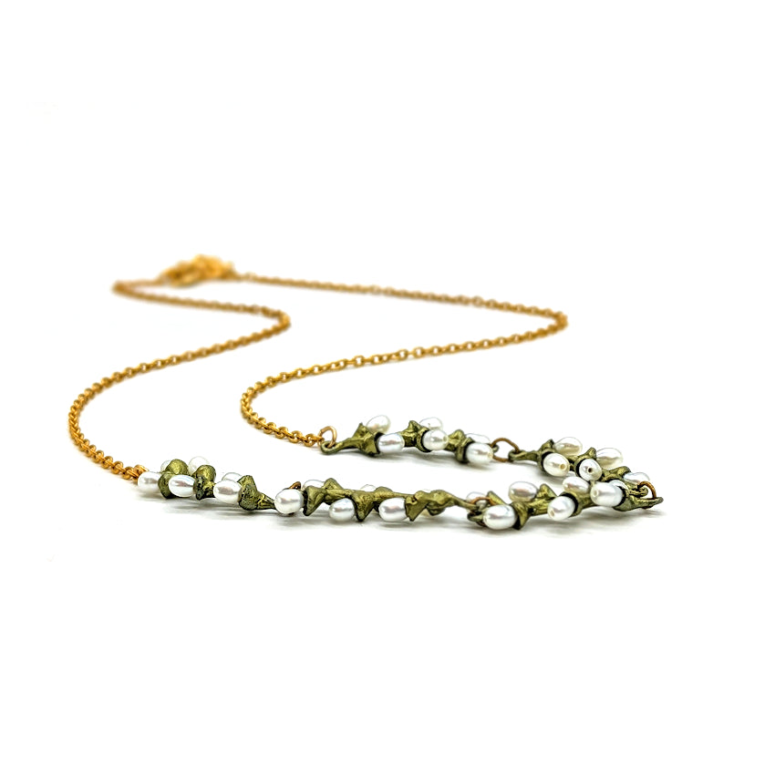 Branched Rice Pearl Necklace