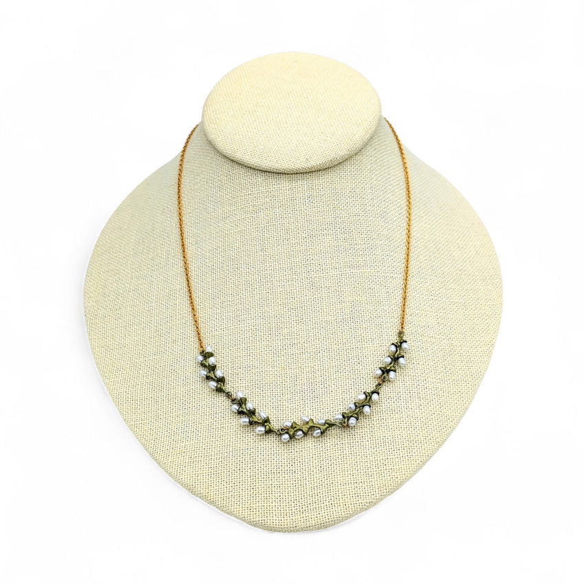 Branched Rice Pearl Necklace