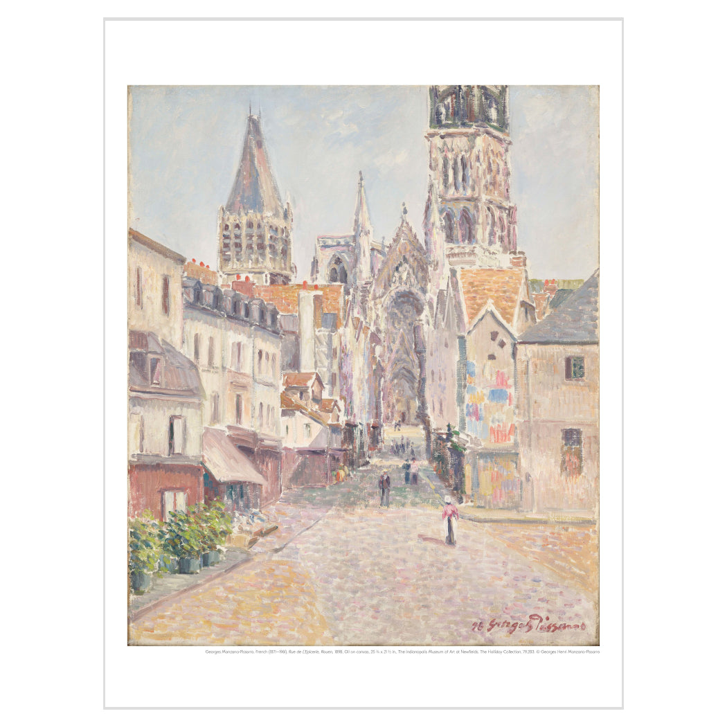 Manzana-Pissarro 'Rue de L'Epicerie, Rouen' Print