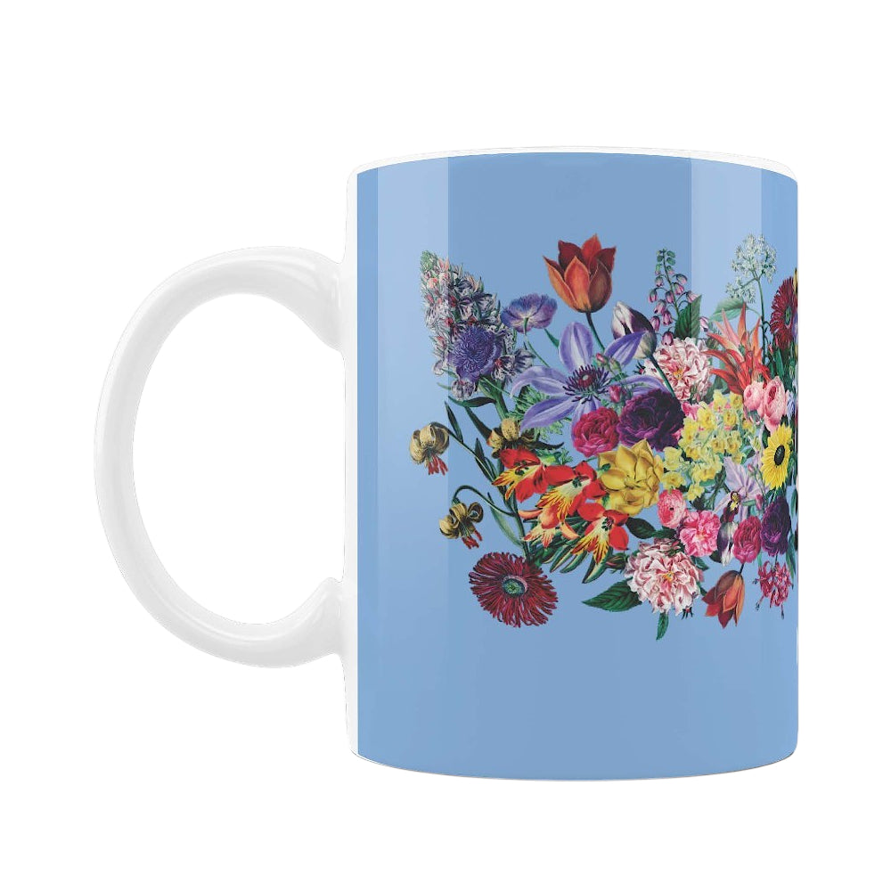 Newfields Flowers Mug - Blue