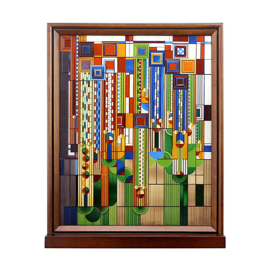Frank Lloyd Wright Saguaro Forms Cactus Flowers Art Glass