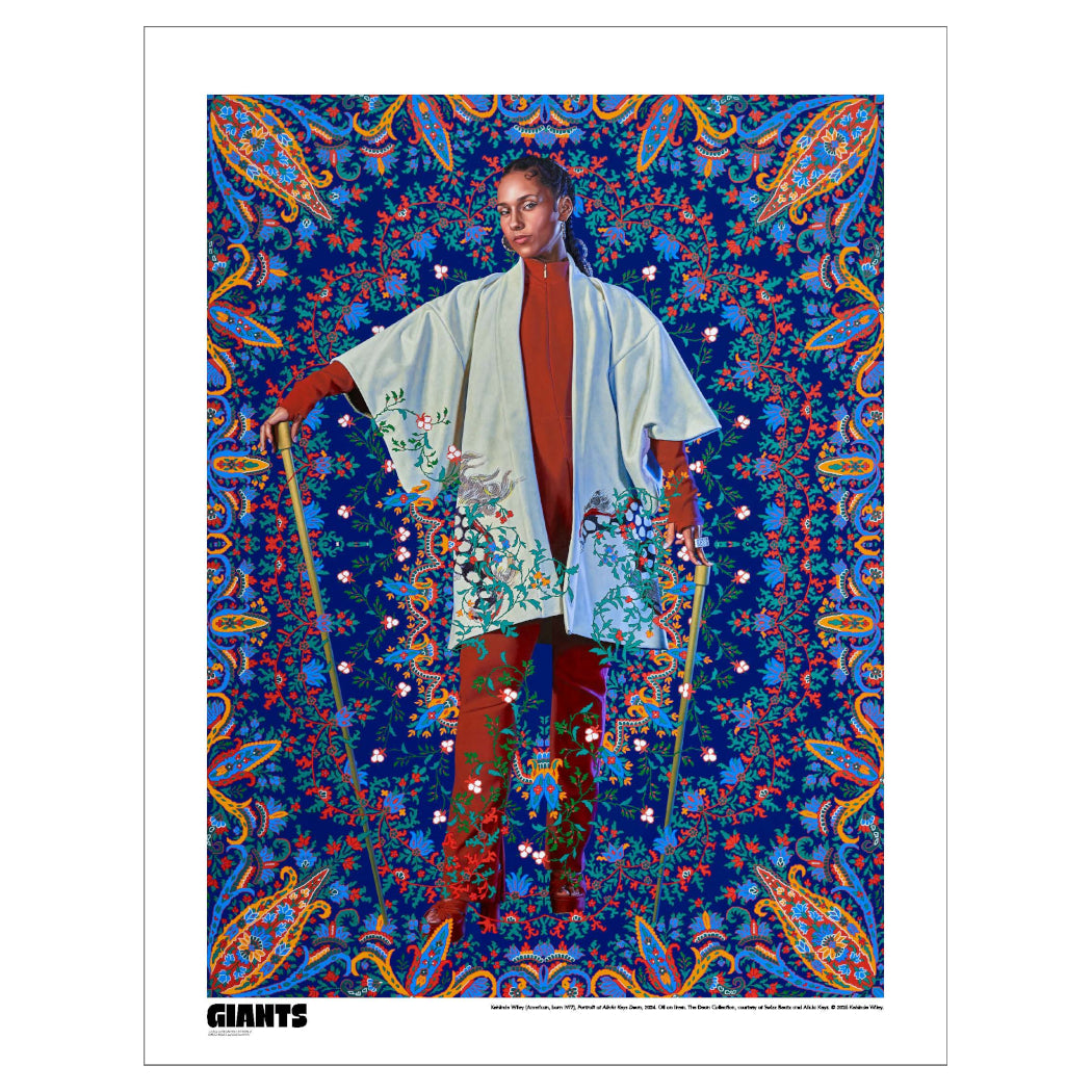 Kehinde Wiley 'Portrait of Alicia Keys Dean' Print