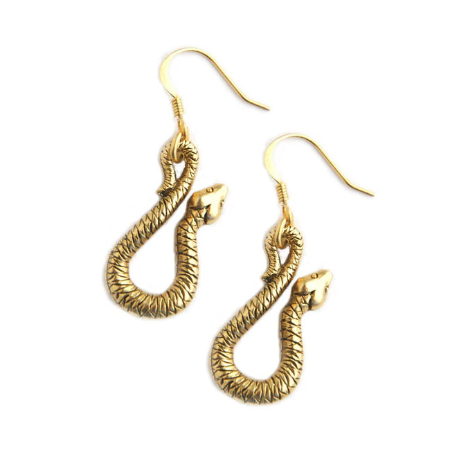 Curled Textured Snake Earring