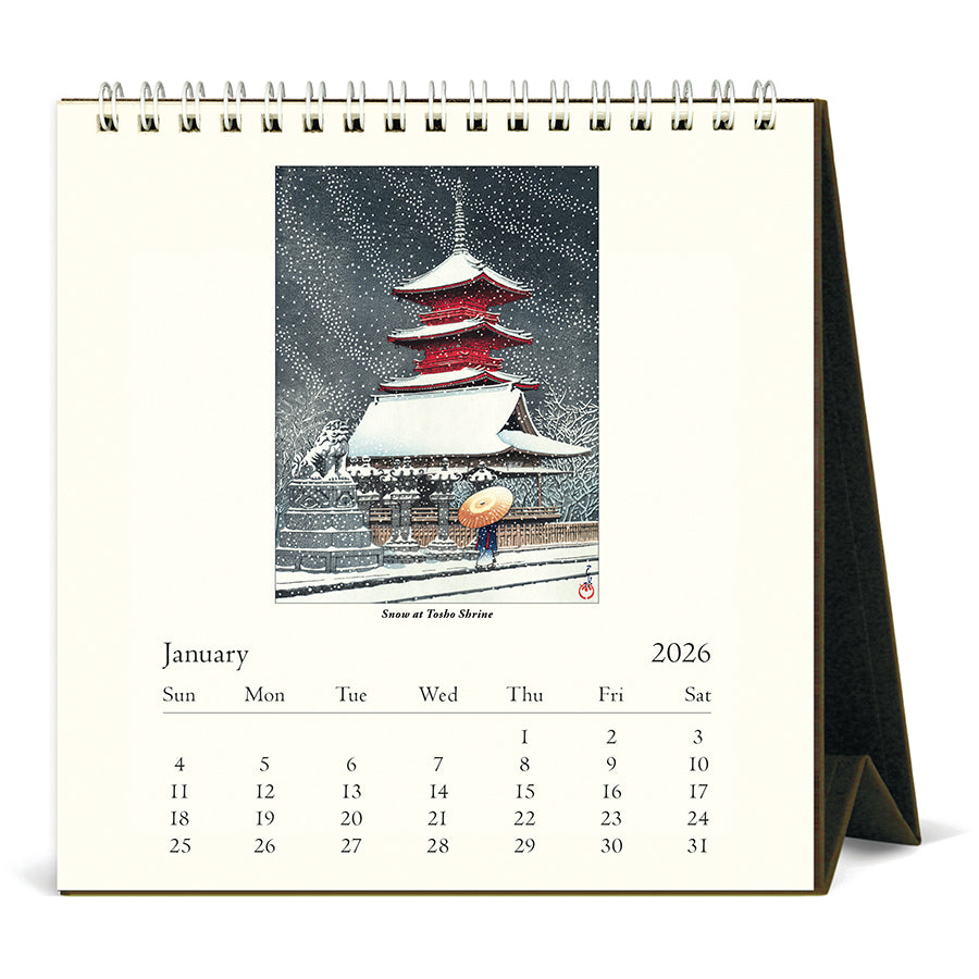 2026 Japanese Woodblocks Desk Calendar