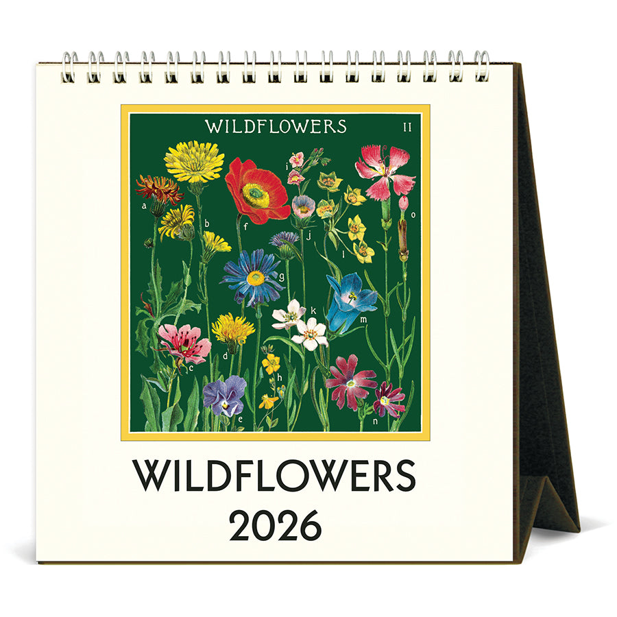 2026 Vintage Wildflowers Desk Calendar
