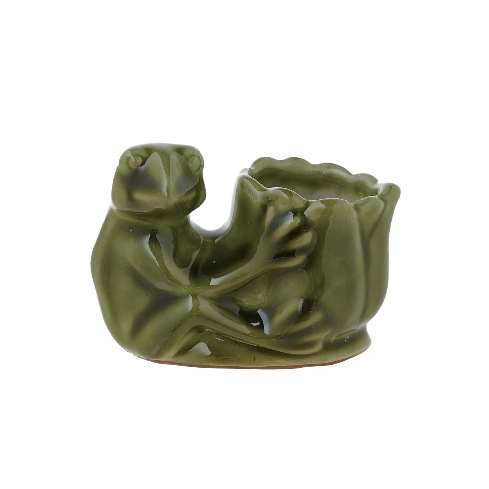 Frog & Flower Mini Vase
