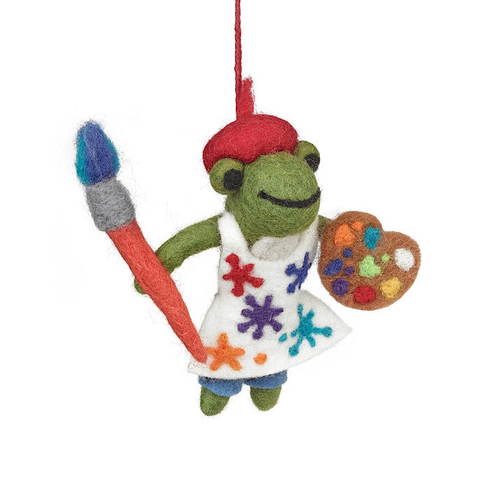 Andre Artist Frog Ornament