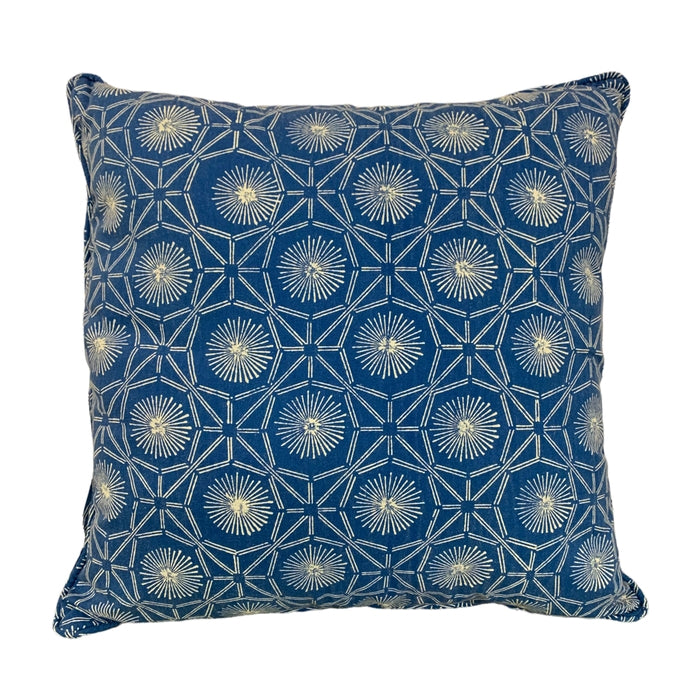 Blue Fireworks Pillow