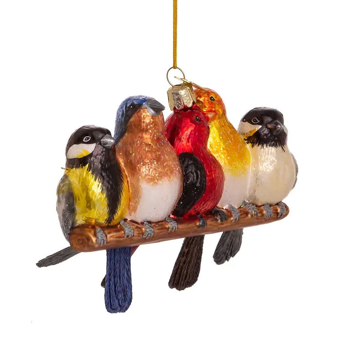 Noble Gems™ Glass Songbirds Ornament
