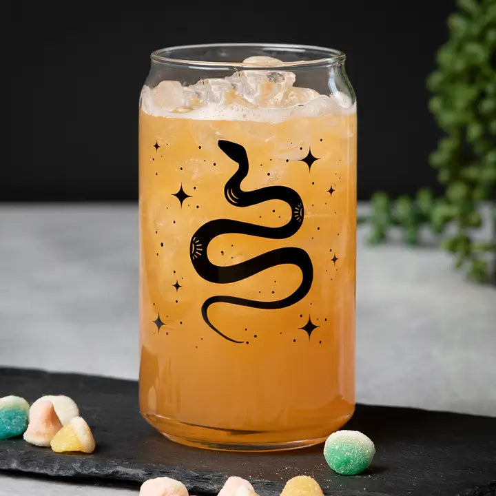 Snake Beer Can Glass