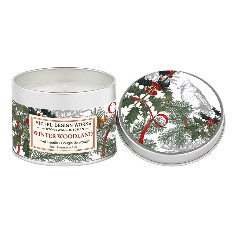 Winter Woodland Travel Candle