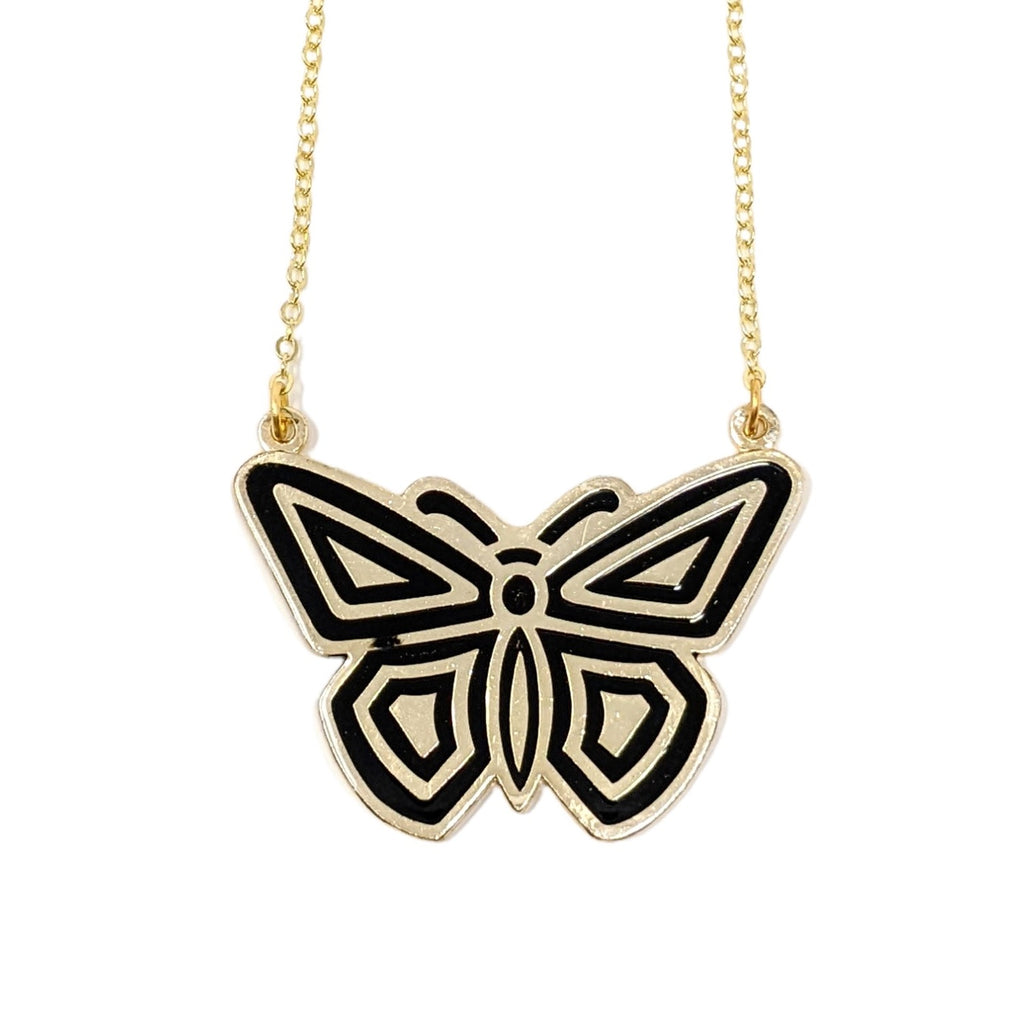 Vintage Enamel Butterfly Necklace – The Museum & Garden Shop
