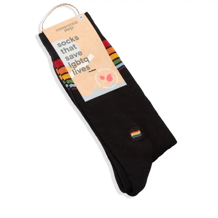 Socks that Save LGBTQ Lives — Classic Rainbow Stripe