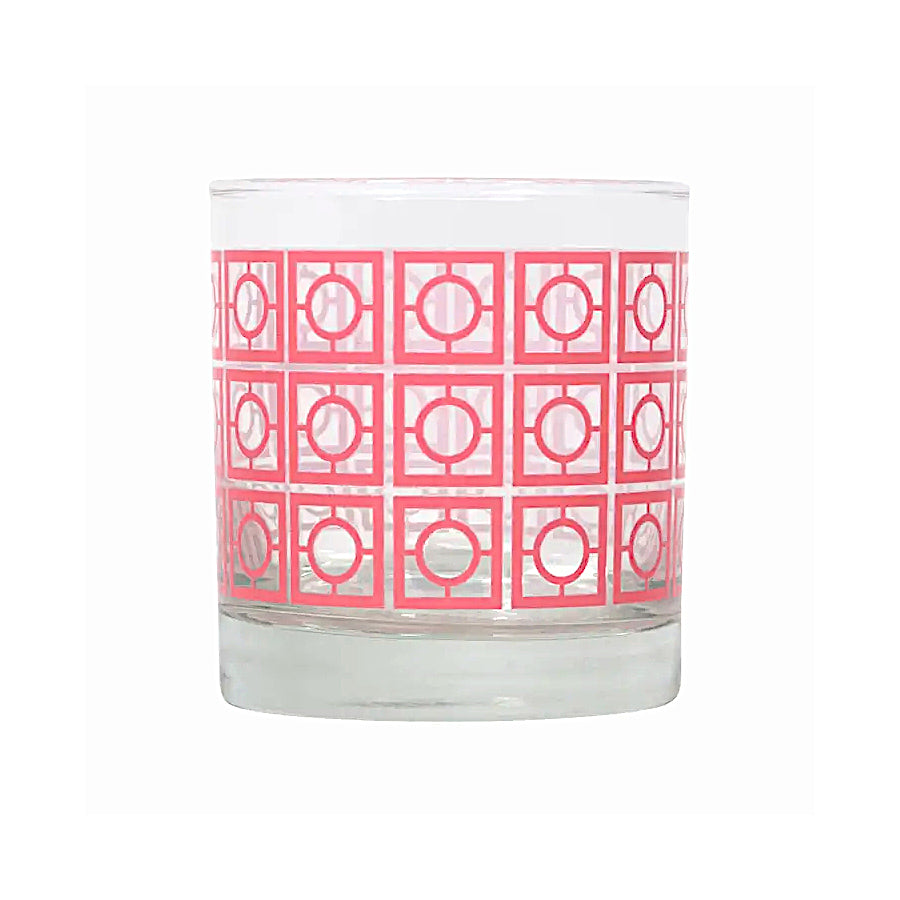 Breezeway Design Rocks Glass - Coral