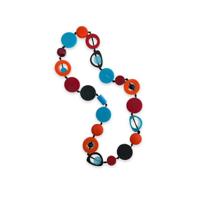 Multicolor Mod Resin Necklace