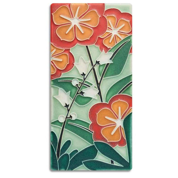 Starry Flowers Motawi Tile