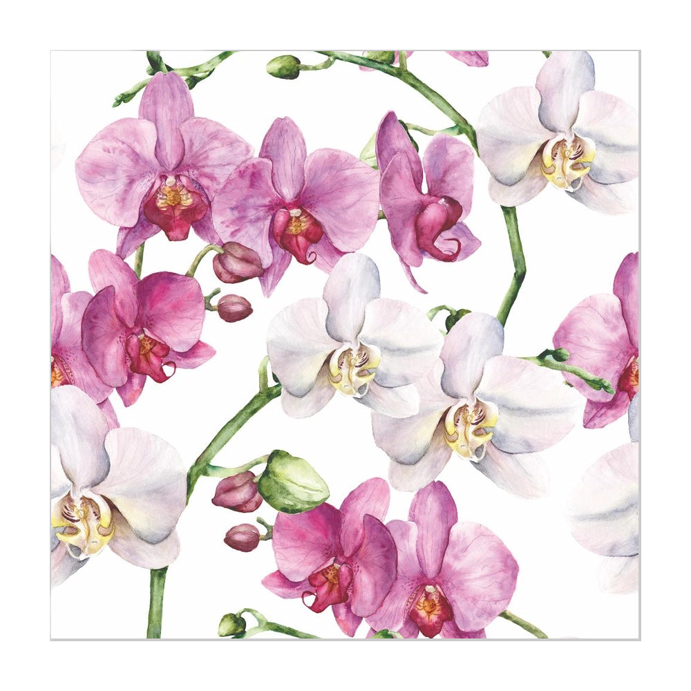 Elegant Orchids Luncheon Necklace